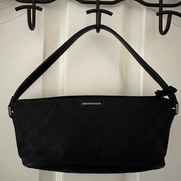 Gucci Web Canvas Boat Baguette - Picture 2 of 15